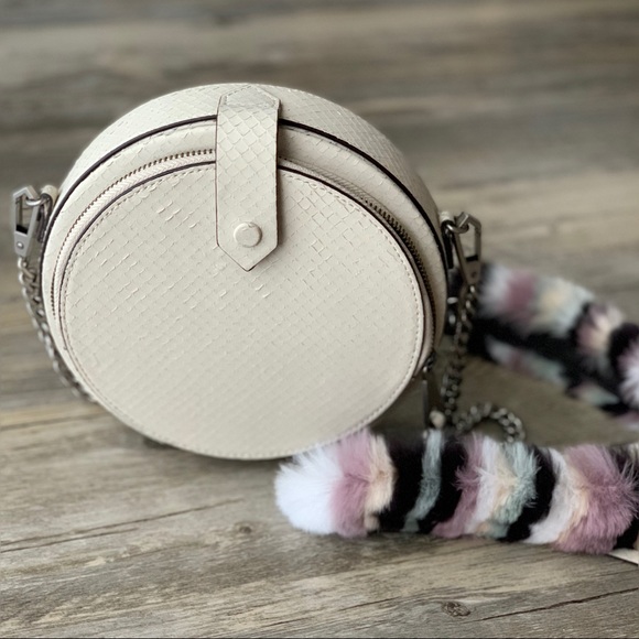 Rebecca Minkoff Handbags - Rebecca Minkoff Circle White Leather Crossbody Bag